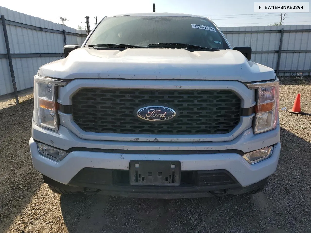 2022 Ford F150 Supercrew VIN: 1FTEW1EP8NKE38941 Lot: 80905374