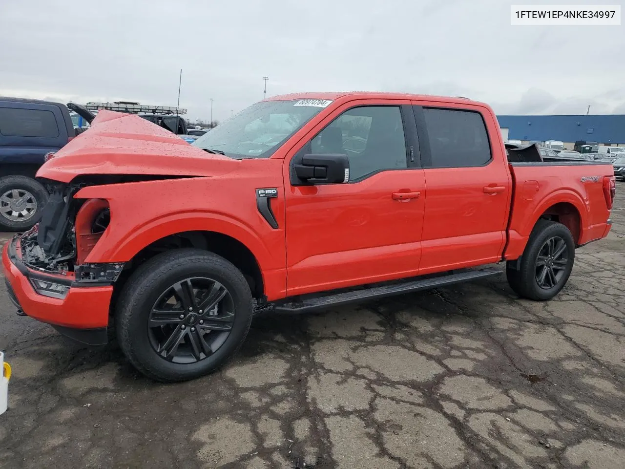 2022 Ford F150 Supercrew VIN: 1FTEW1EP4NKE34997 Lot: 80974704