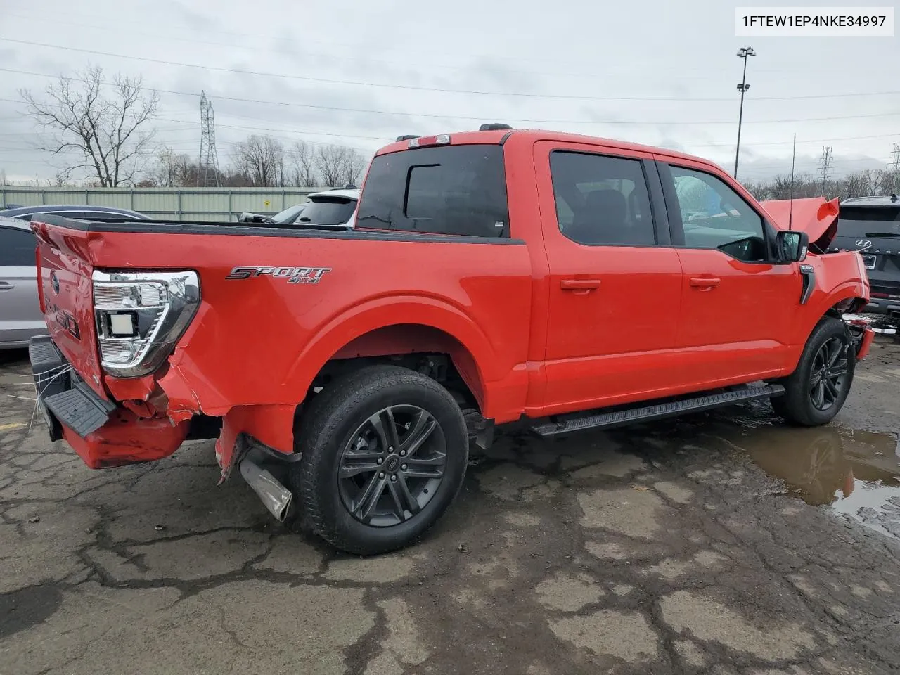 2022 Ford F150 Supercrew VIN: 1FTEW1EP4NKE34997 Lot: 80974704