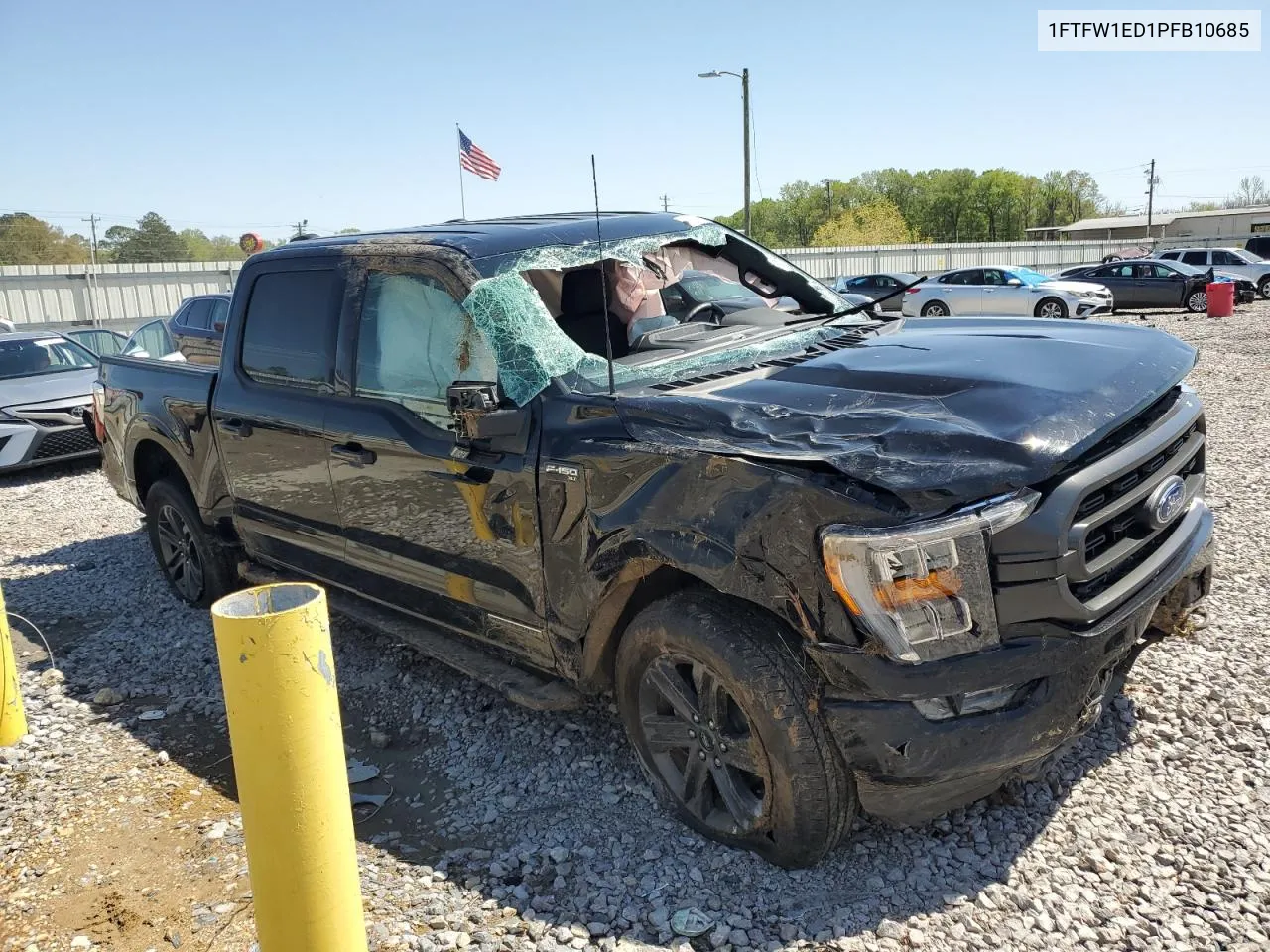 2023 Ford F150 Supercrew VIN: 1FTFW1ED1PFB10685 Lot: 48135064