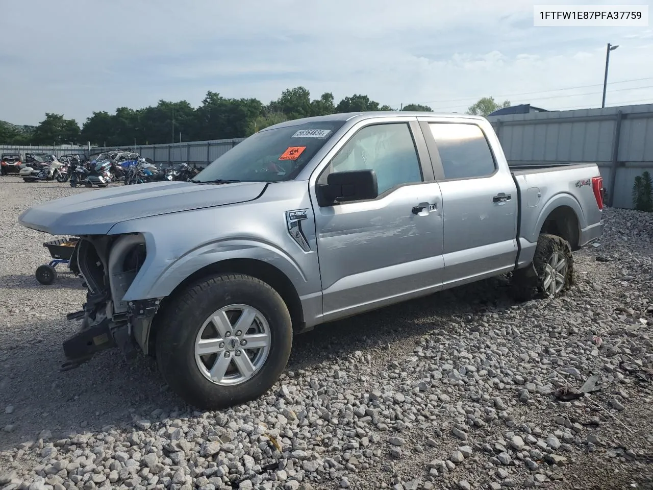 2023 Ford F150 Supercrew VIN: 1FTFW1E87PFA37759 Lot: 58364834