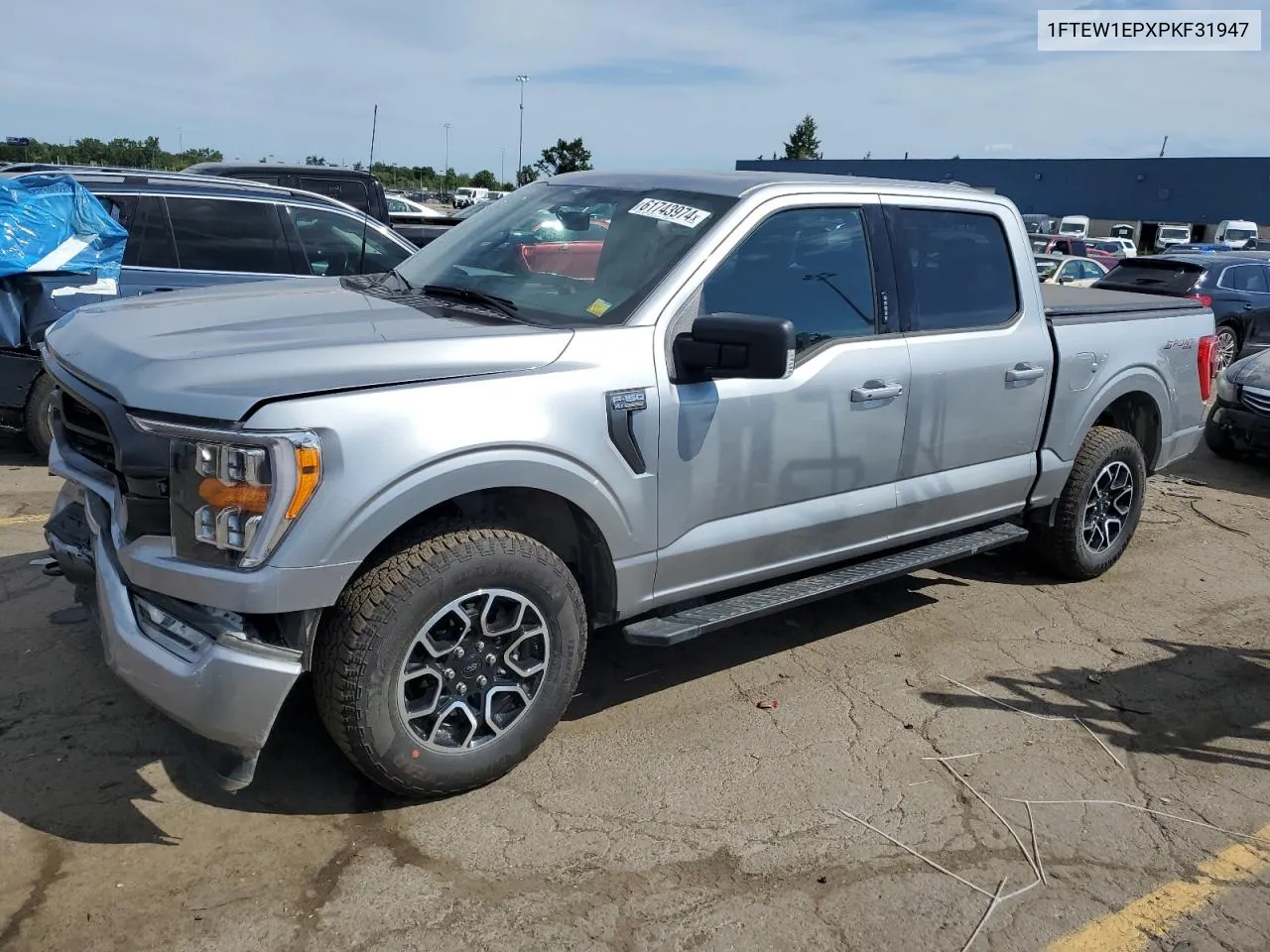 2023 Ford F150 Supercrew VIN: 1FTEW1EPXPKF31947 Lot: 61743974