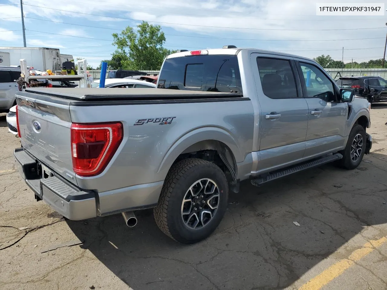 2023 Ford F150 Supercrew VIN: 1FTEW1EPXPKF31947 Lot: 61743974