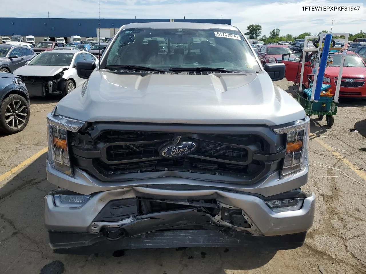 2023 Ford F150 Supercrew VIN: 1FTEW1EPXPKF31947 Lot: 61743974