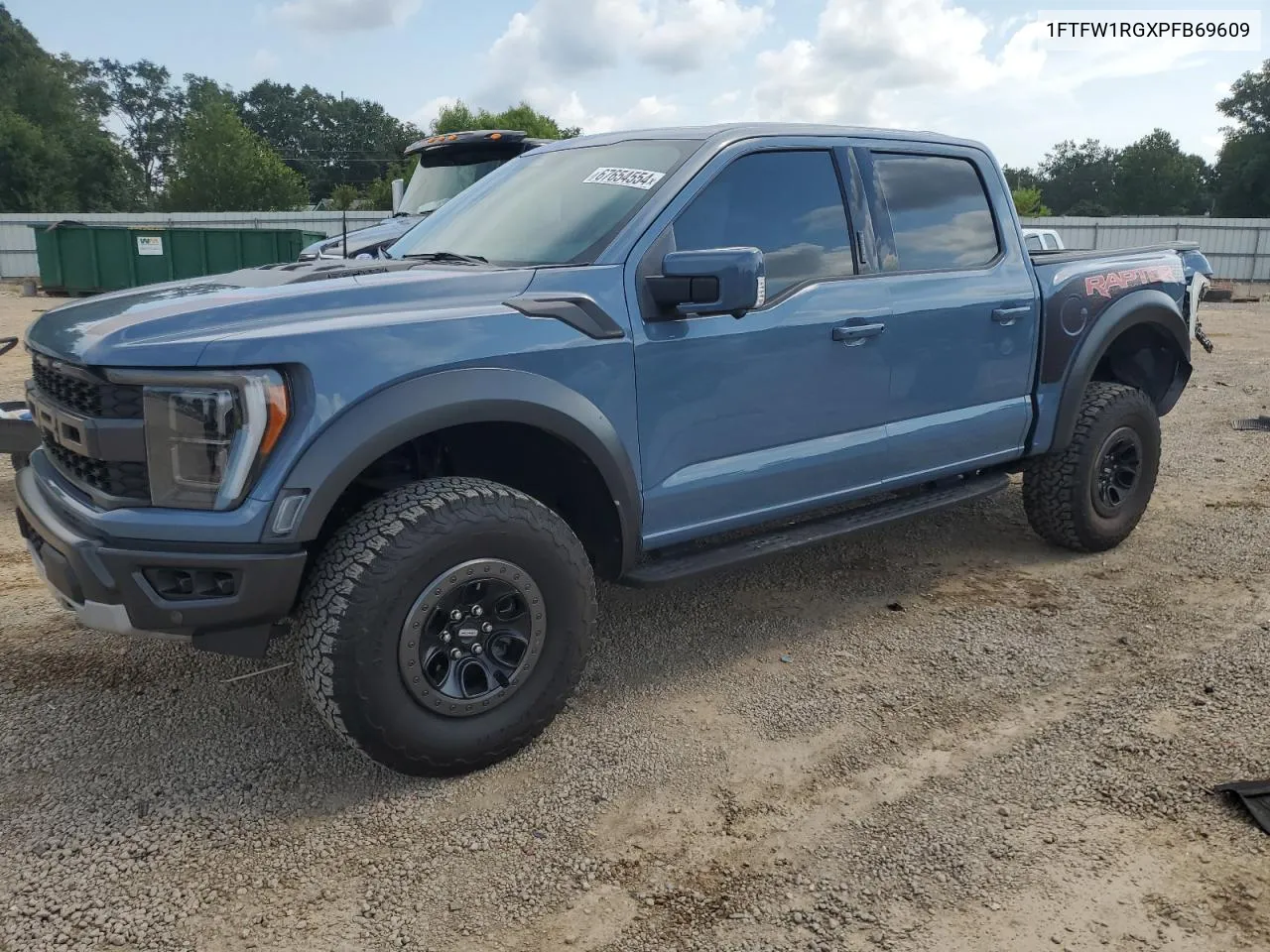 2023 Ford F150 Raptor VIN: 1FTFW1RGXPFB69609 Lot: 67654554