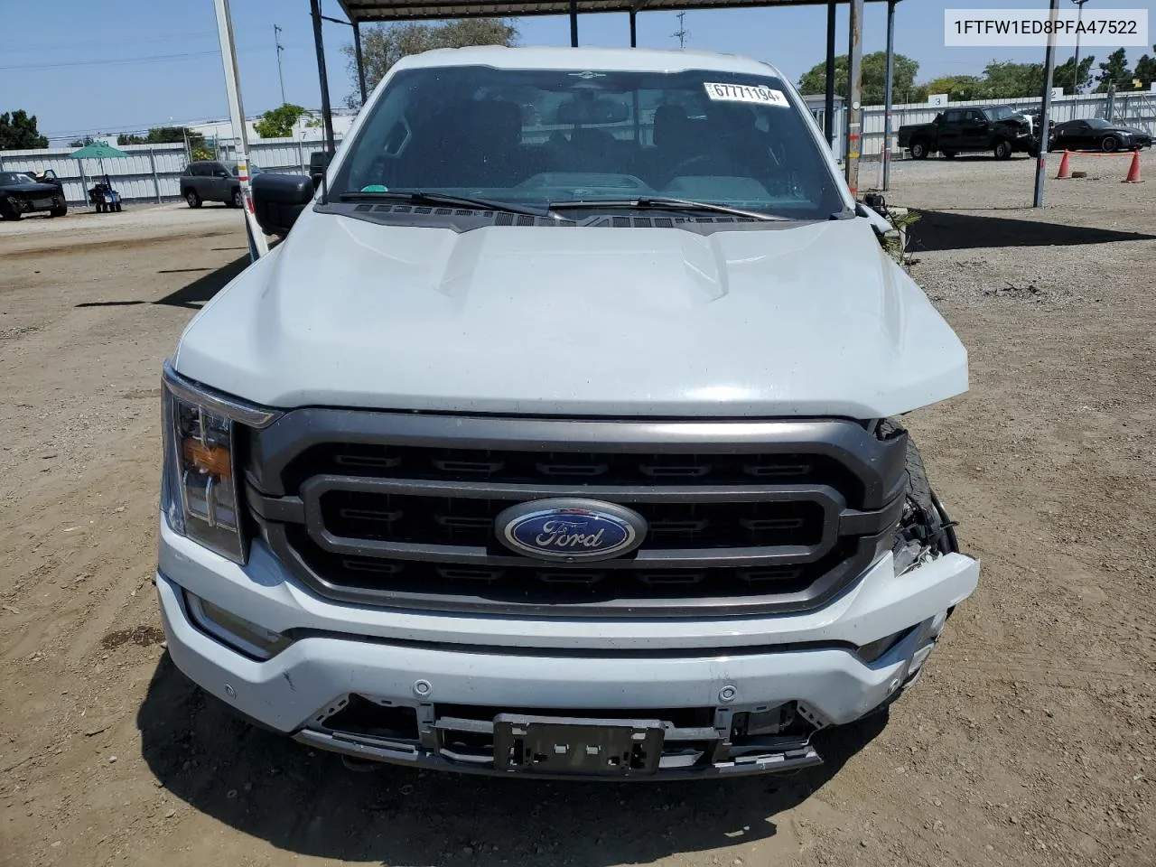 2023 Ford F150 Supercrew VIN: 1FTFW1ED8PFA47522 Lot: 67771194