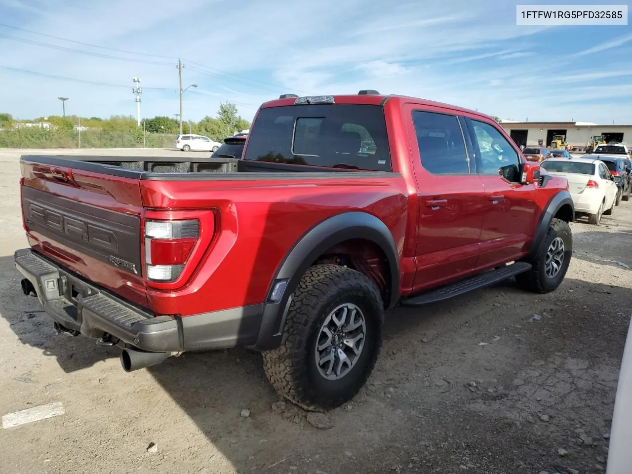 2023 Ford F150 Raptor VIN: 1FTFW1RG5PFD32585 Lot: 69796104