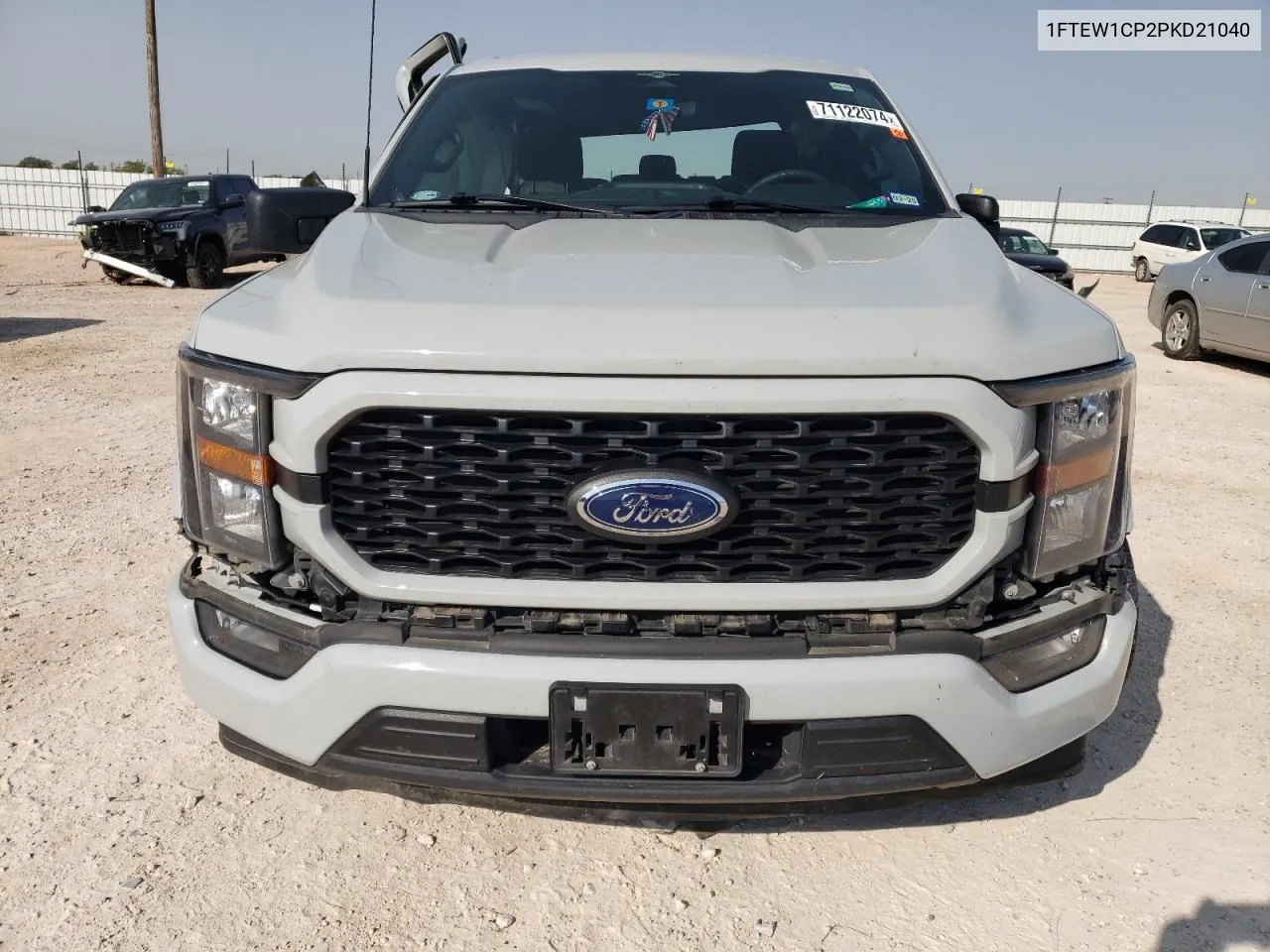 2023 Ford F150 Supercrew VIN: 1FTEW1CP2PKD21040 Lot: 71122074