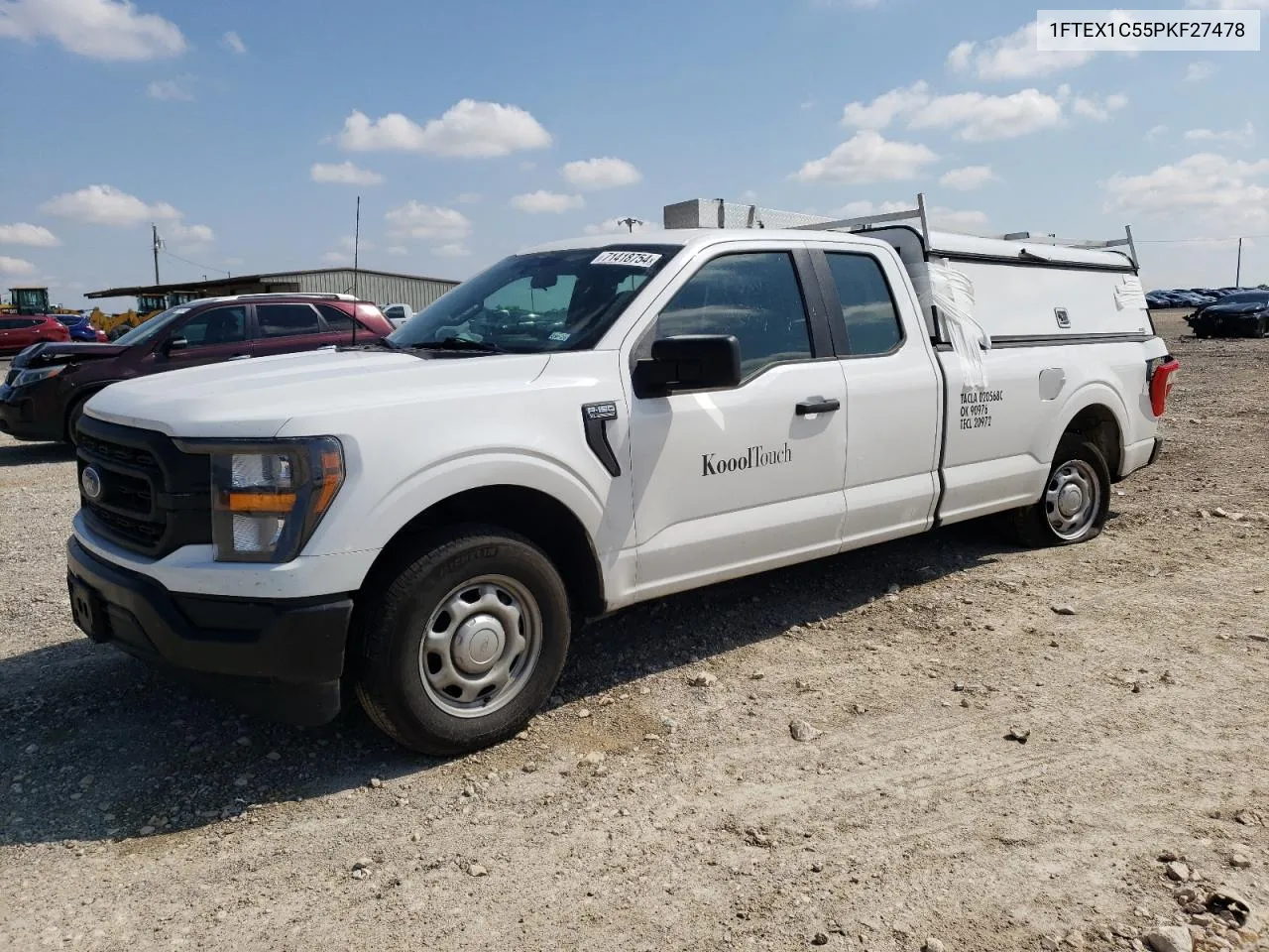 2023 Ford F150 Super Cab VIN: 1FTEX1C55PKF27478 Lot: 71418754