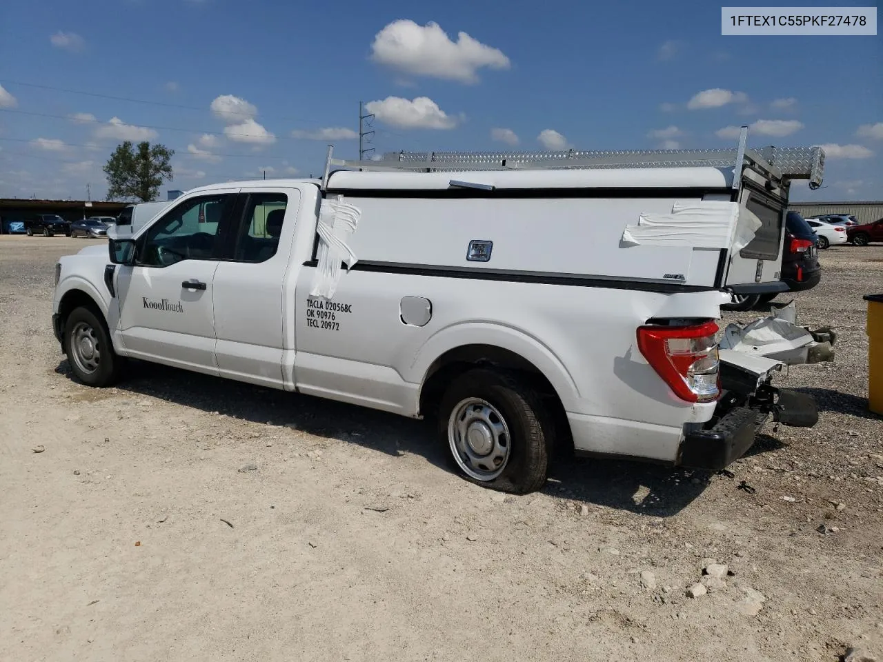 2023 Ford F150 Super Cab VIN: 1FTEX1C55PKF27478 Lot: 71418754