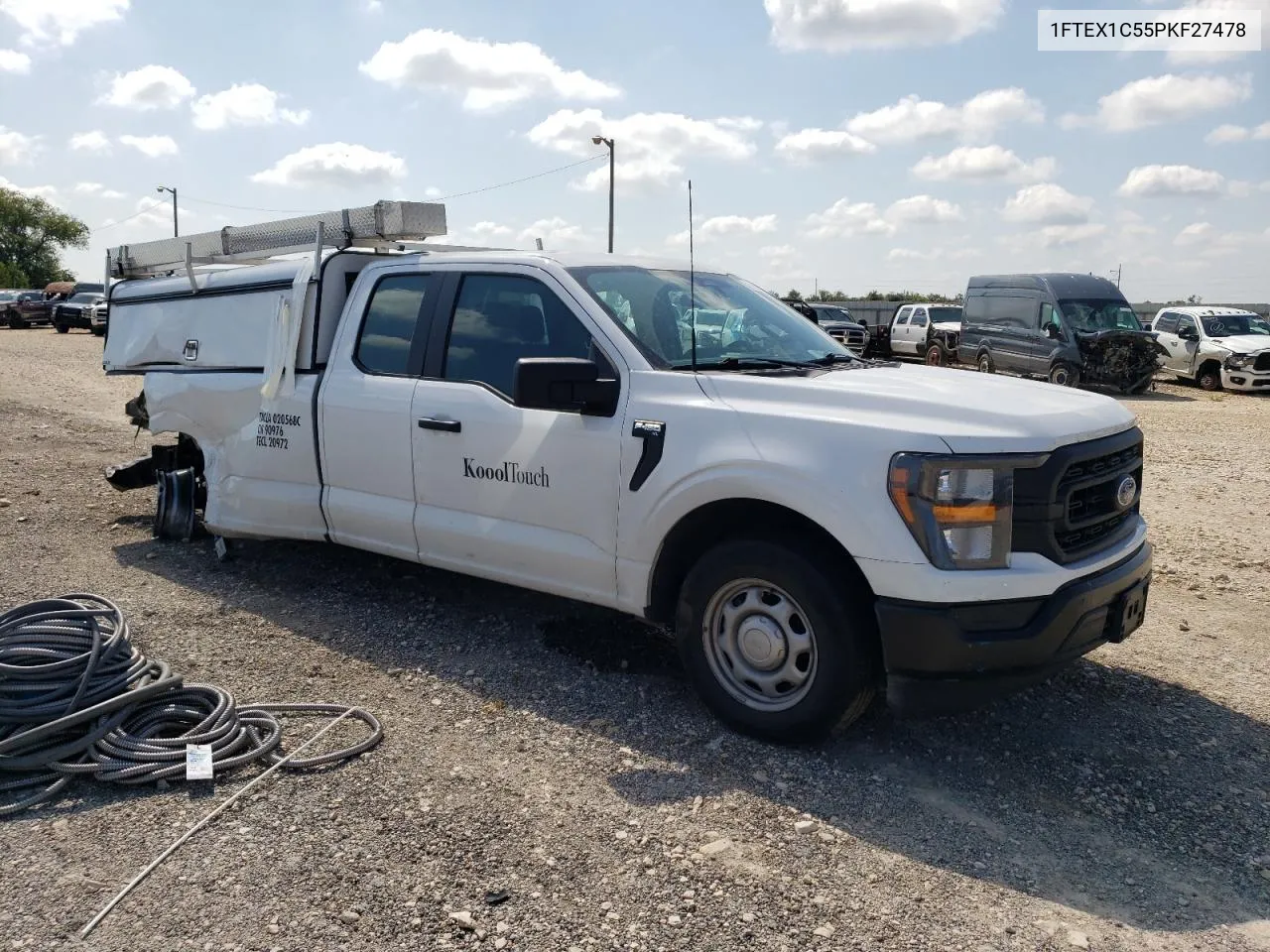 2023 Ford F150 Super Cab VIN: 1FTEX1C55PKF27478 Lot: 71418754