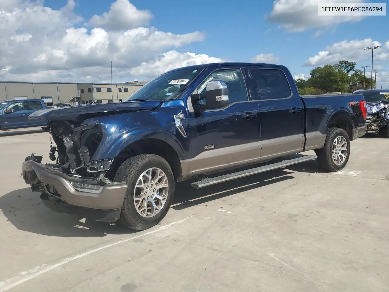 2023 Ford F150 Supercrew VIN: 1FTFW1E86PFC86294 Lot: 71439184