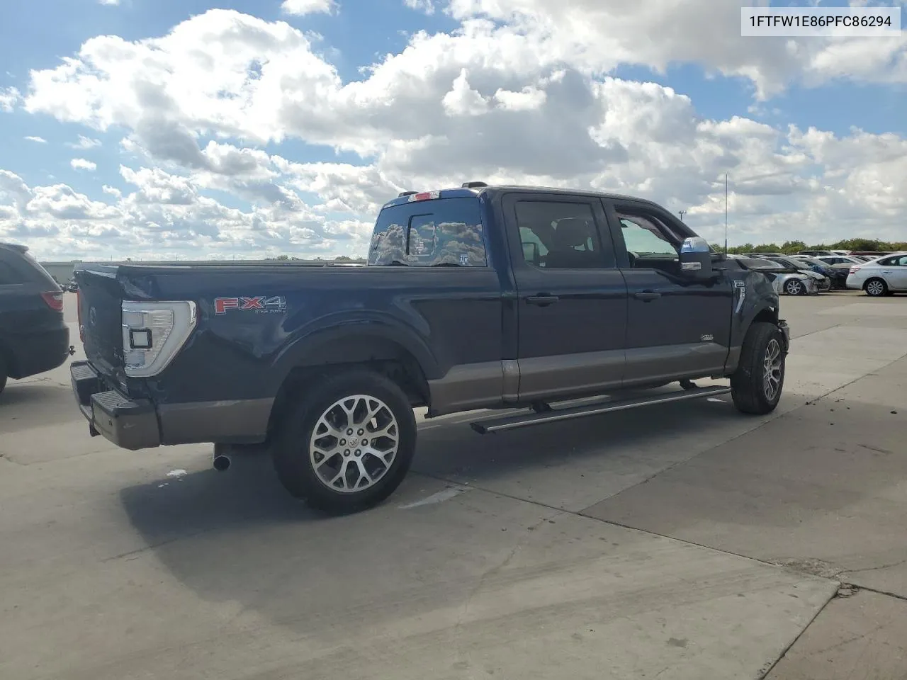 2023 Ford F150 Supercrew VIN: 1FTFW1E86PFC86294 Lot: 71439184