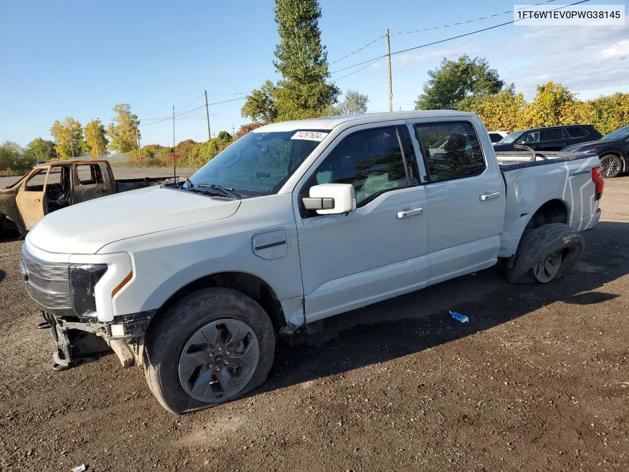 2023 Ford F150 Lightning Pro VIN: 1FT6W1EV0PWG38145 Lot: 74297634