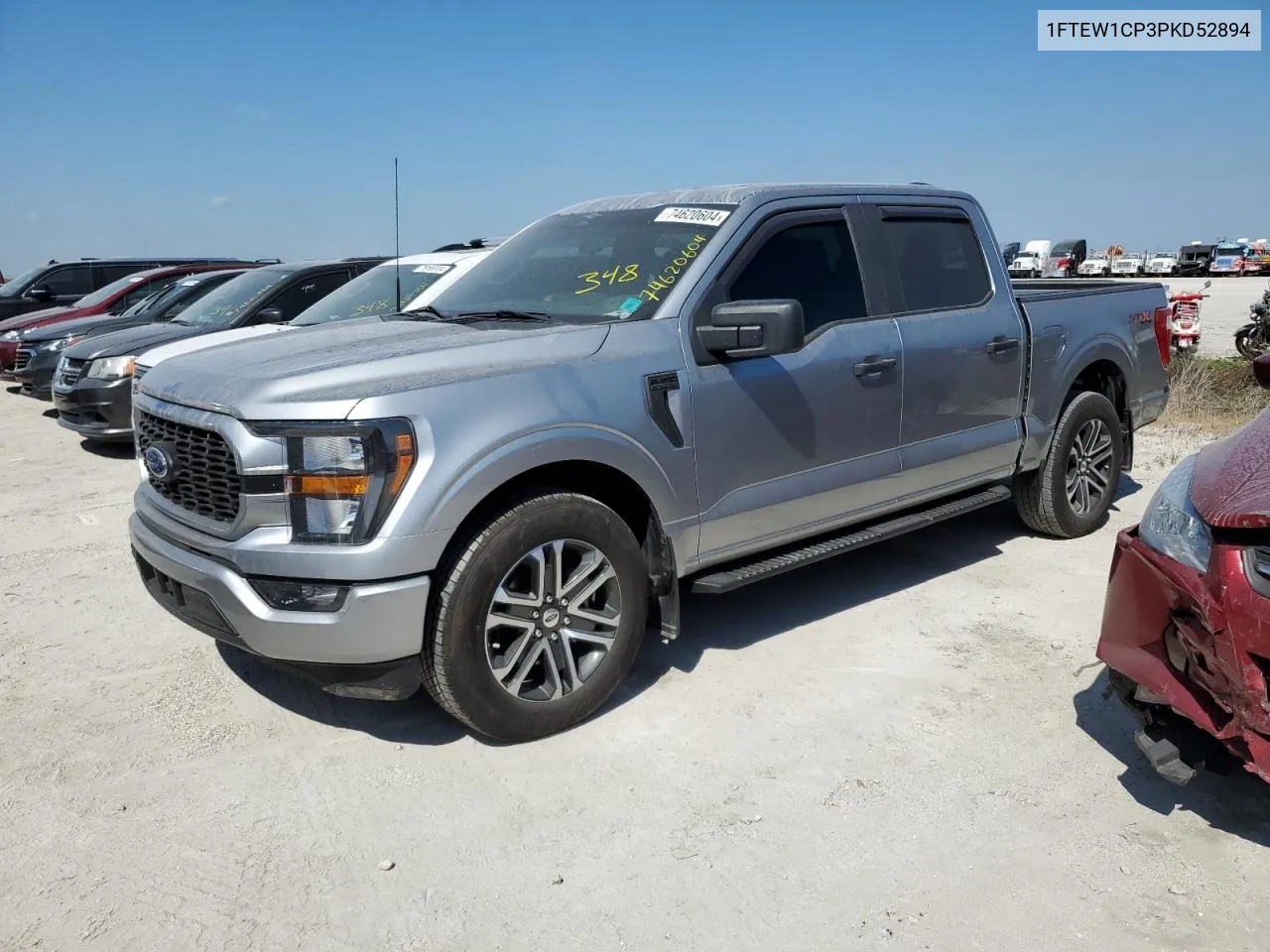 2023 Ford F150 Supercrew VIN: 1FTEW1CP3PKD52894 Lot: 74620604