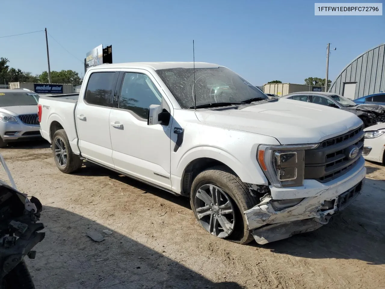 2023 Ford F150 Supercrew VIN: 1FTFW1ED8PFC72796 Lot: 74981614