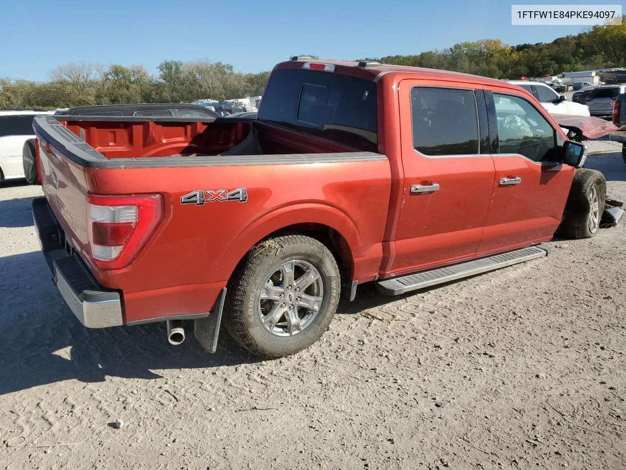 2023 Ford F150 Supercrew VIN: 1FTFW1E84PKE94097 Lot: 76035124