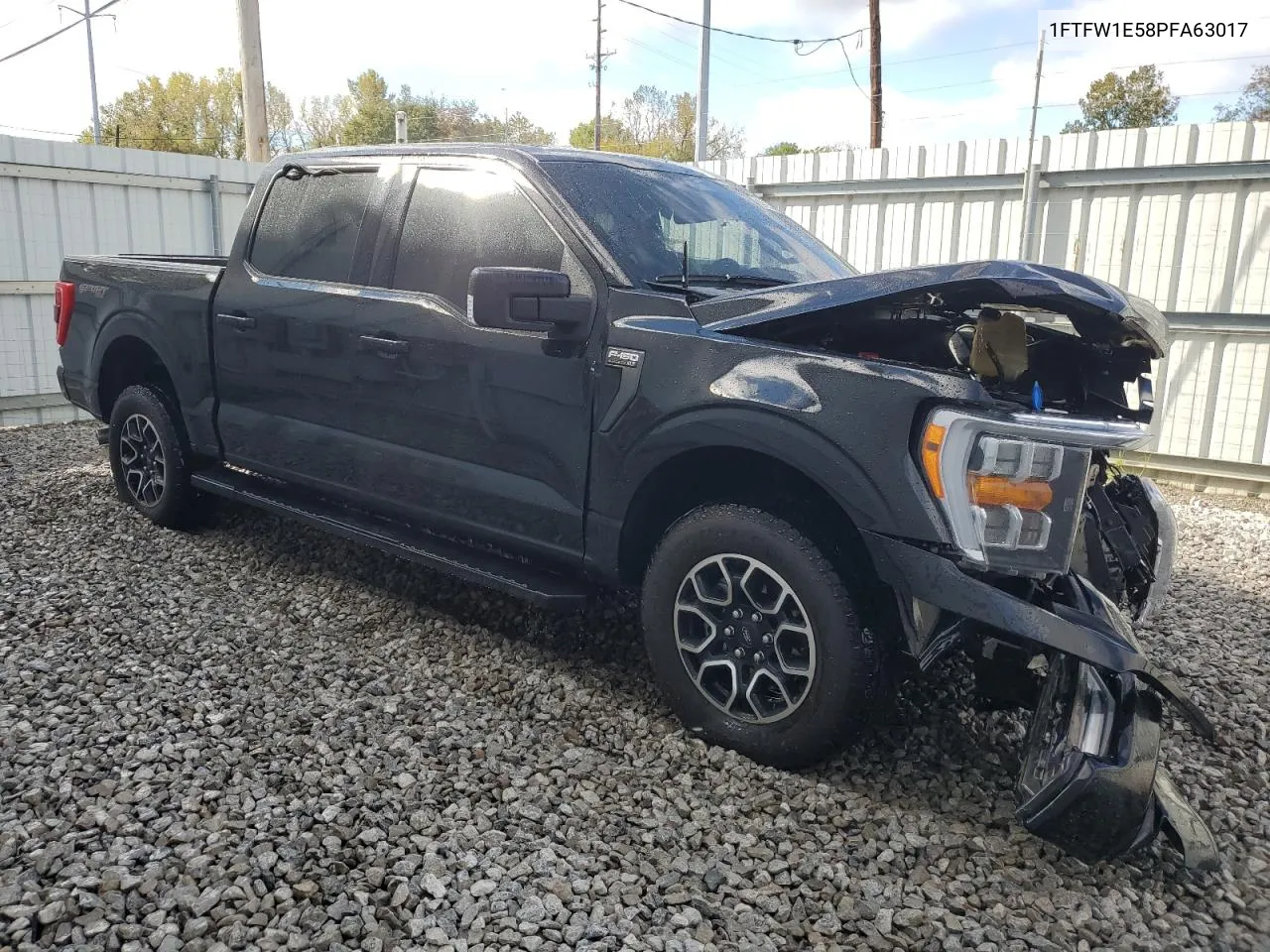 2023 Ford F150 Supercrew VIN: 1FTFW1E58PFA63017 Lot: 76244614