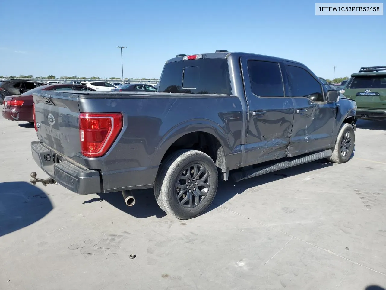 2023 Ford F150 Supercrew VIN: 1FTEW1C53PFB52458 Lot: 76361044