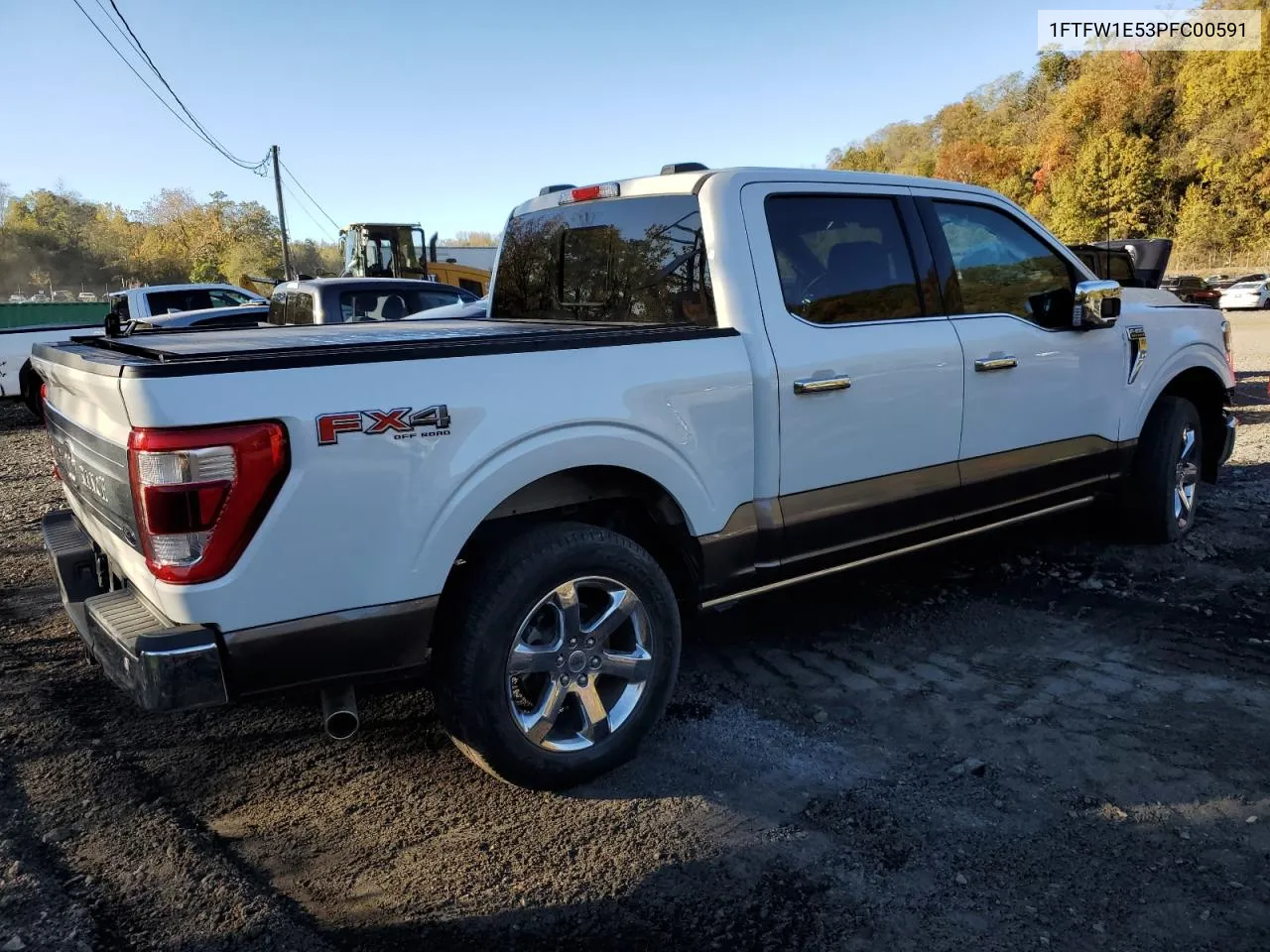 2023 Ford F150 Supercrew VIN: 1FTFW1E53PFC00591 Lot: 76365604