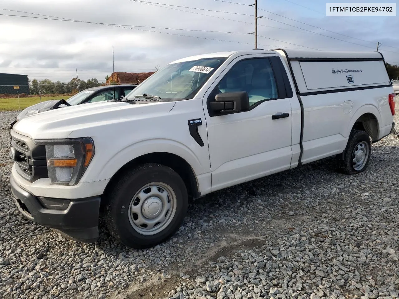 2023 Ford F150 VIN: 1FTMF1CB2PKE94752 Lot: 76988814