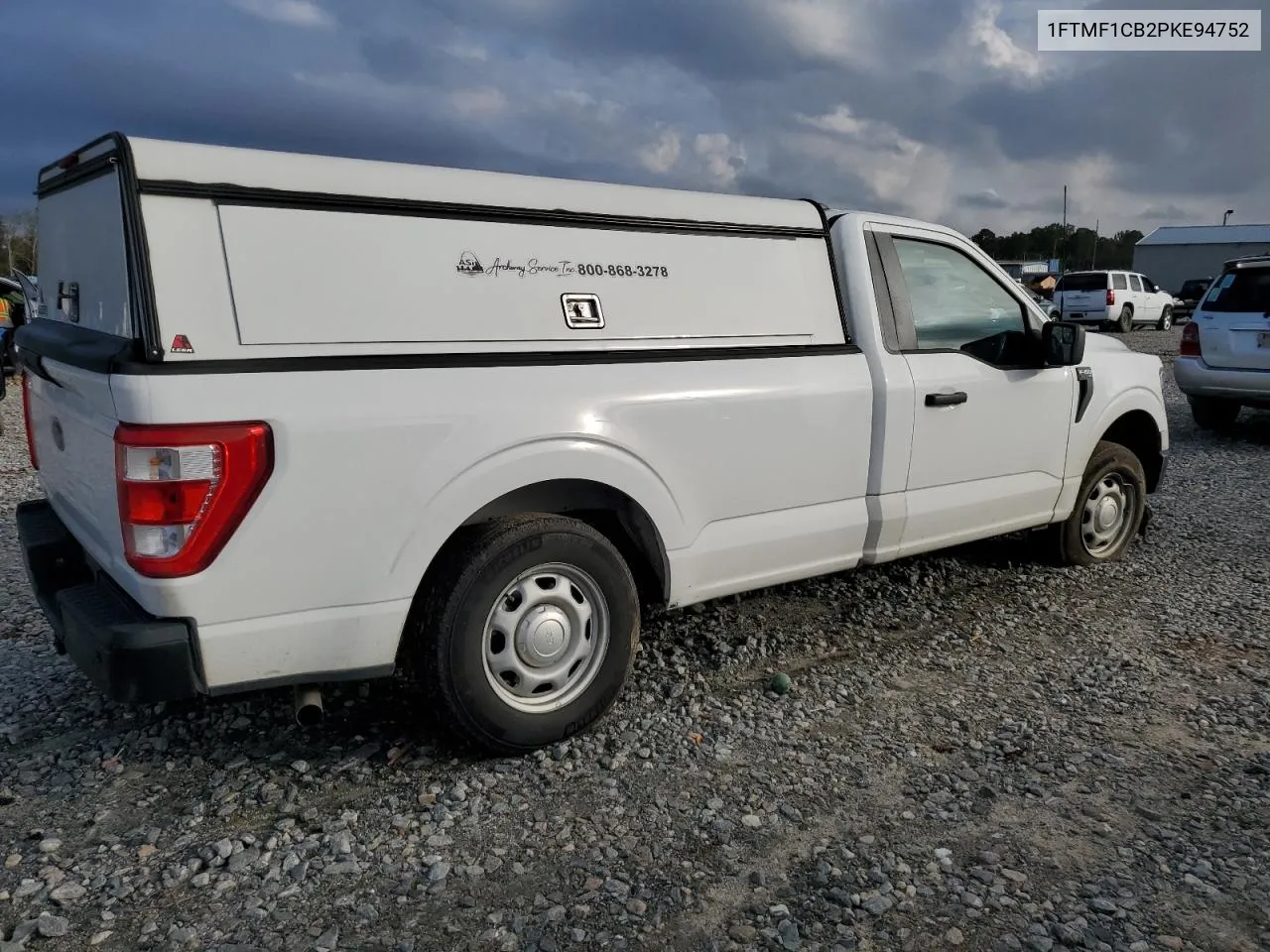 2023 Ford F150 VIN: 1FTMF1CB2PKE94752 Lot: 76988814