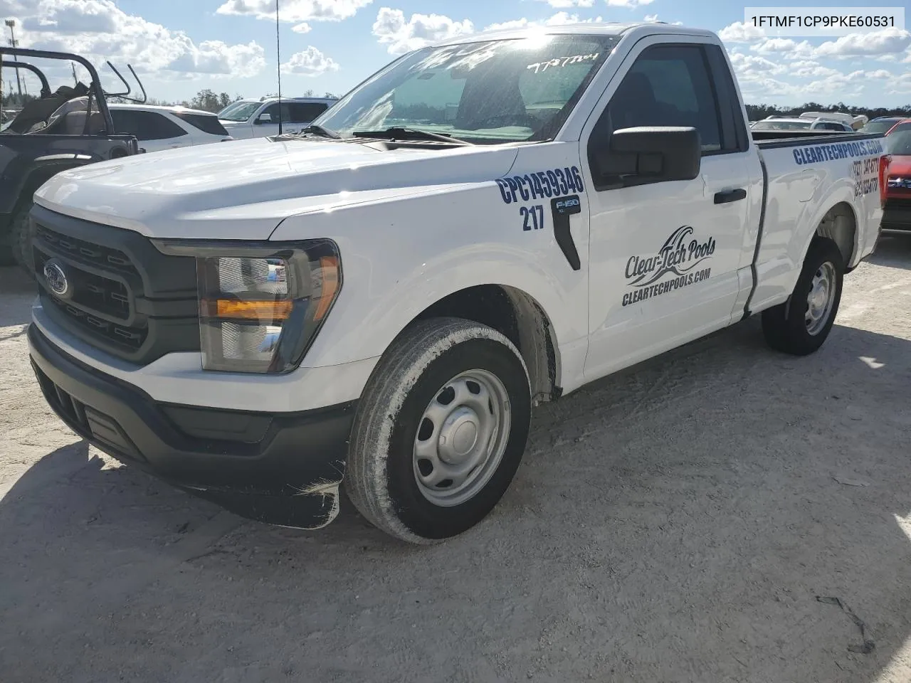 2023 Ford F150 VIN: 1FTMF1CP9PKE60531 Lot: 77873904