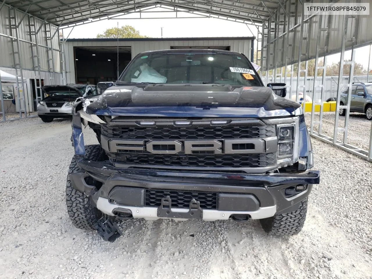 2023 Ford F150 Raptor VIN: 1FTFW1RG8PFB45079 Lot: 78619664