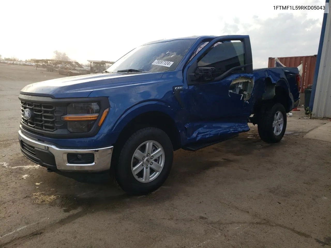 2024 Ford F150 Xl VIN: 1FTMF1L59RKD05043 Lot: 78097124