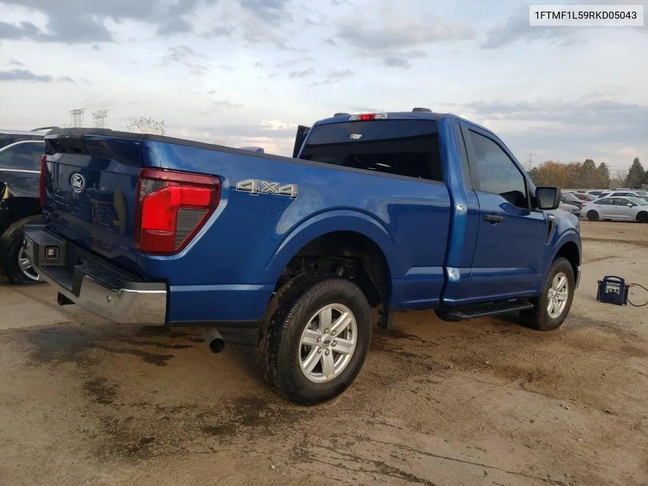 2024 Ford F150 Xl VIN: 1FTMF1L59RKD05043 Lot: 78097124