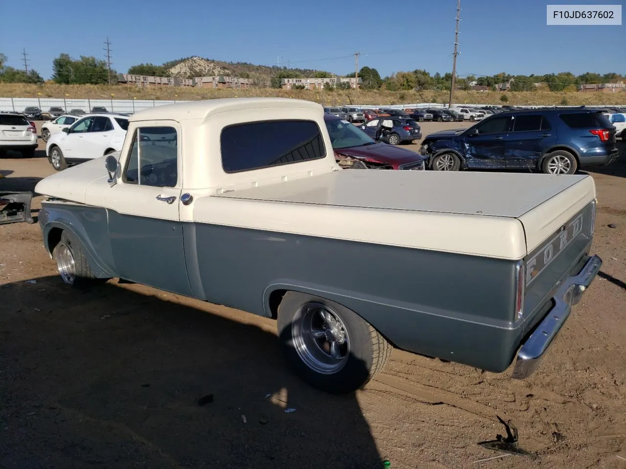 1965 Ford F-100 VIN: F10JD637602 Lot: 76163594