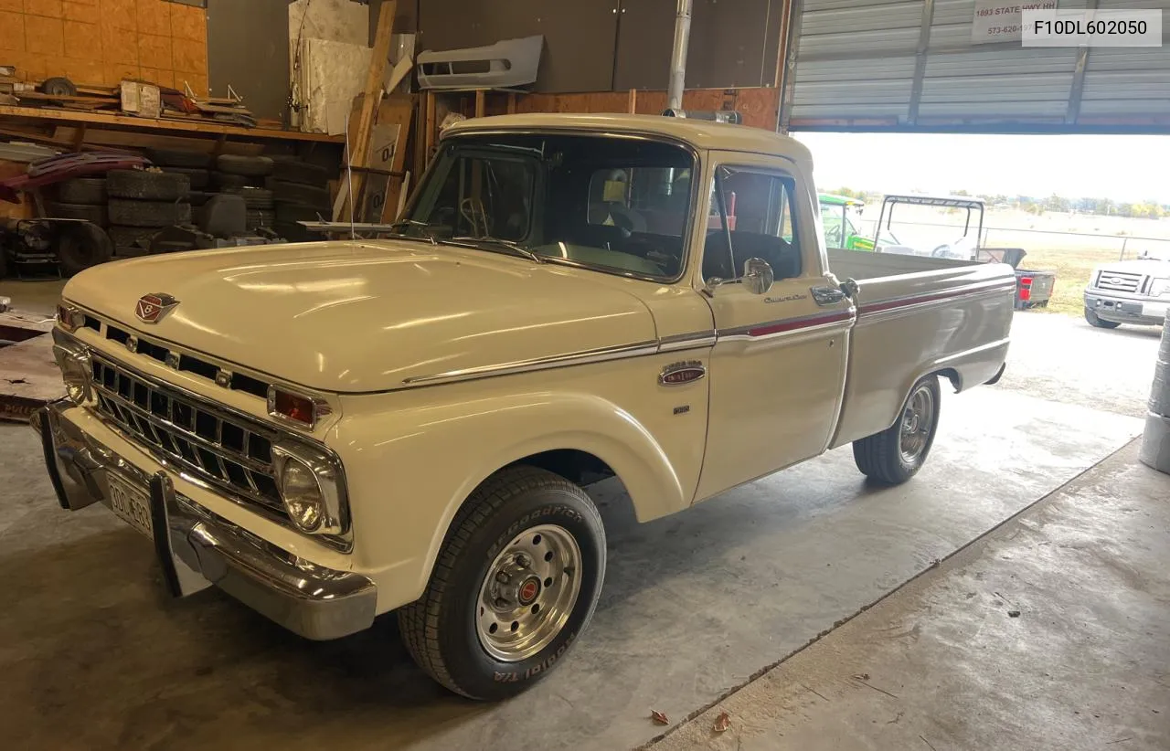 1965 Ford F100 Custm VIN: F10DL602050 Lot: 78170124