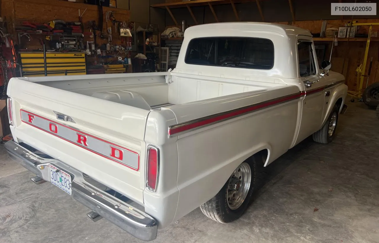 1965 Ford F100 Custm VIN: F10DL602050 Lot: 78170124