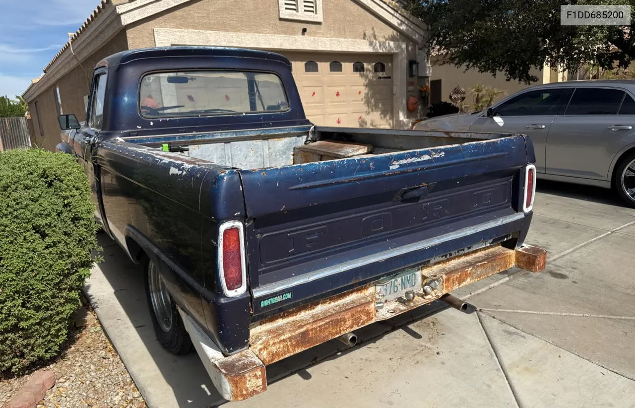 1965 Ford F-100 VIN: F1DD685200 Lot: 78326994