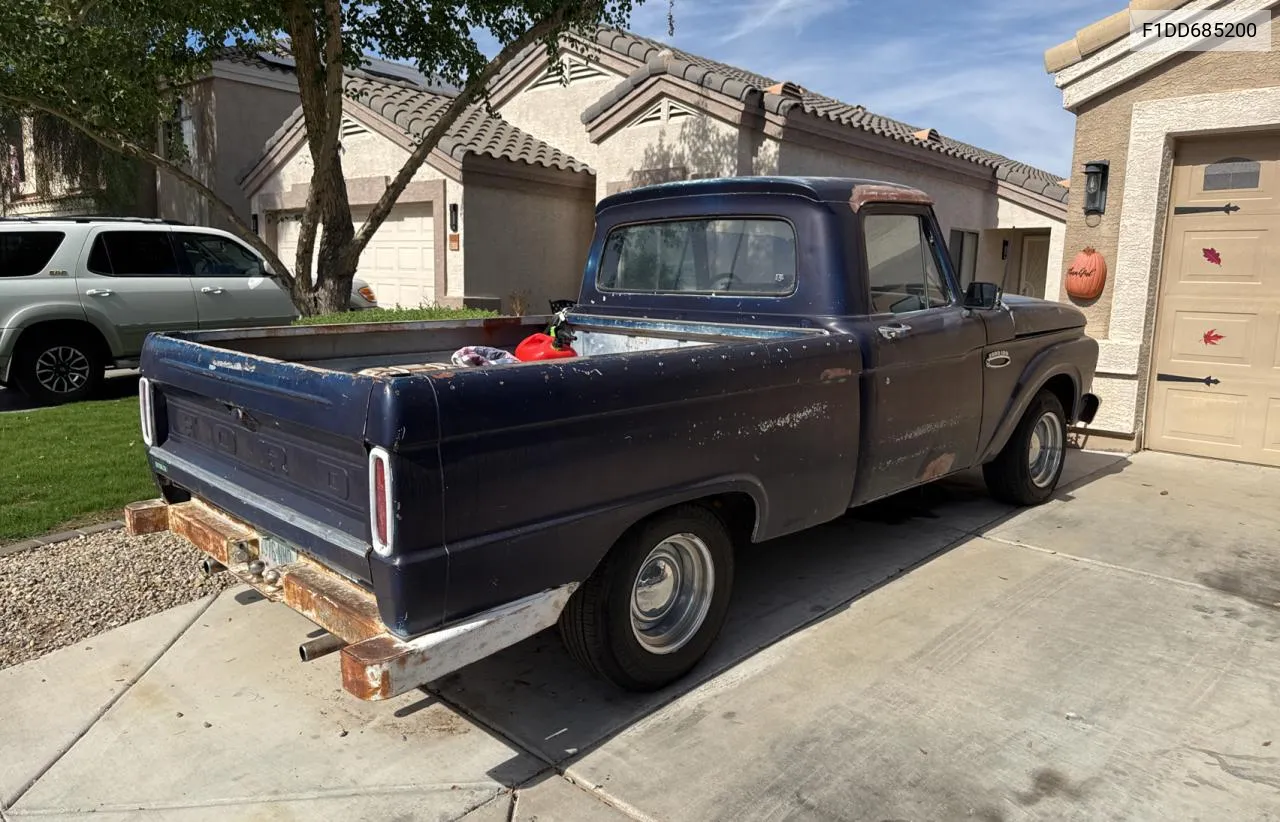 1965 Ford F-100 VIN: F1DD685200 Lot: 78326994