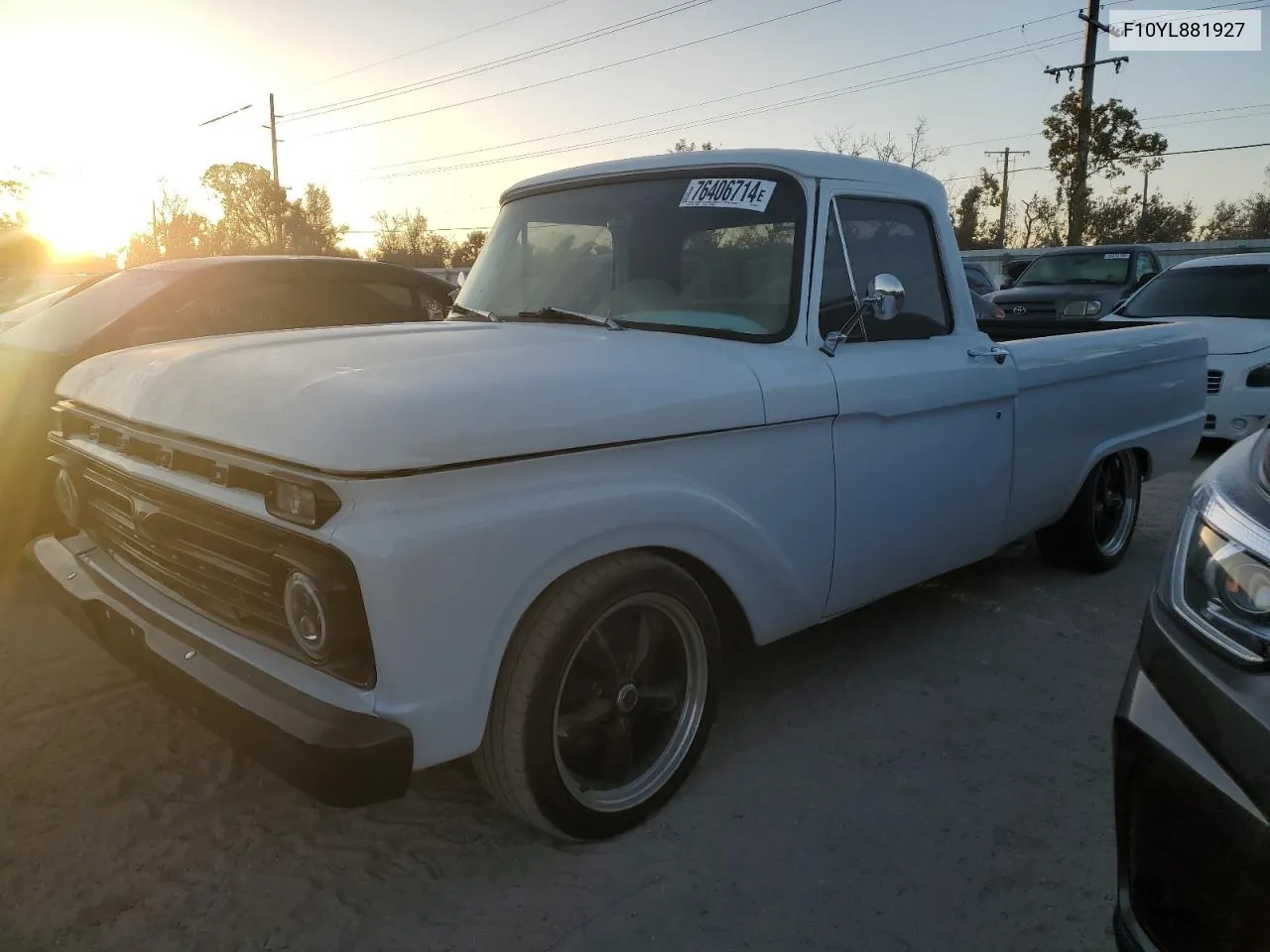 1966 Ford F-100 VIN: F10YL881927 Lot: 76406714