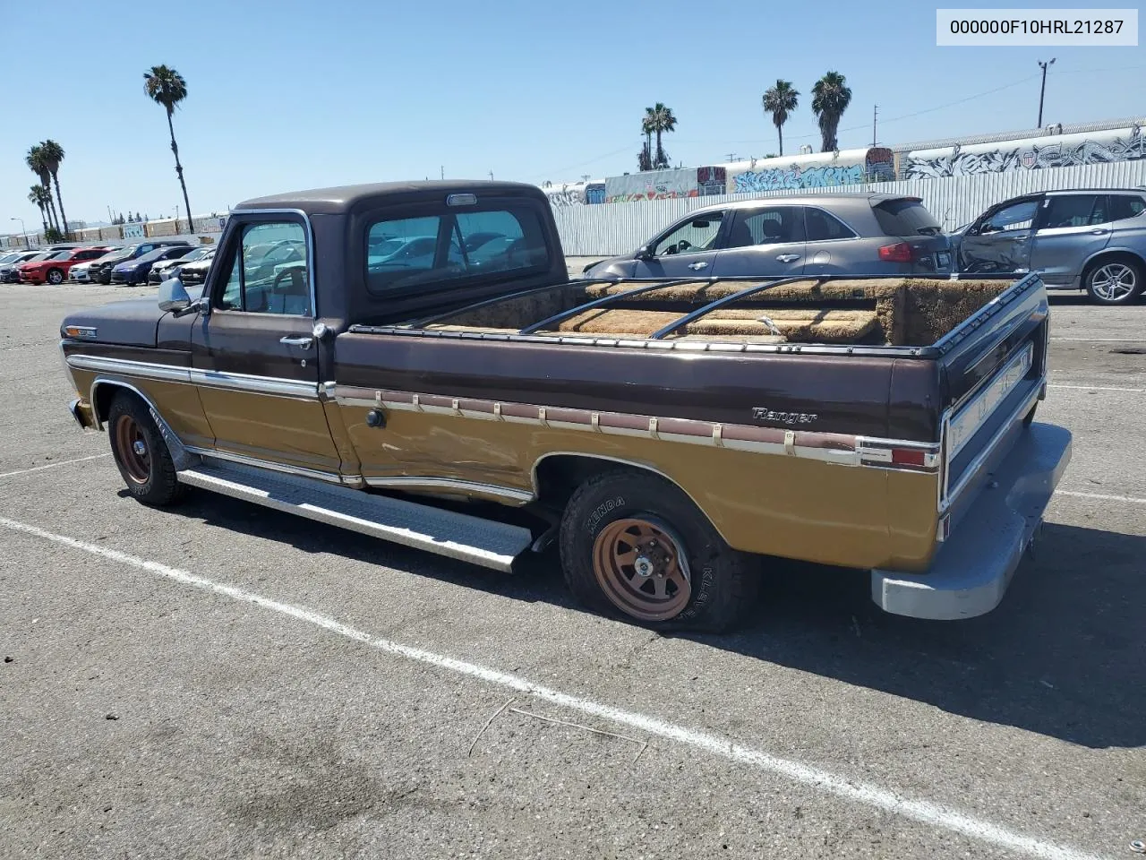 000000F10HRL21287 1971 Ford F100