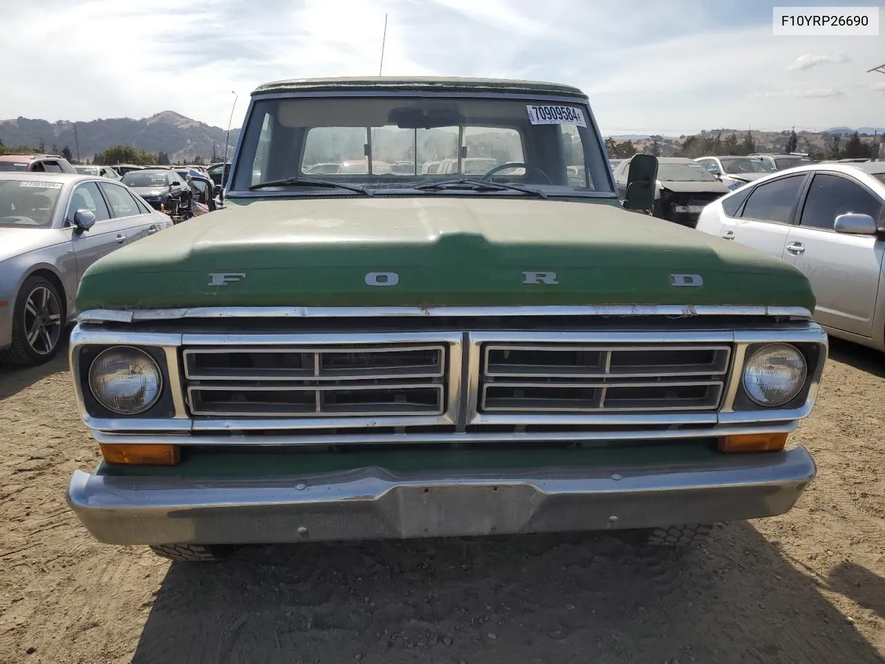 1972 Ford F-100 VIN: F10YRP26690 Lot: 70909584