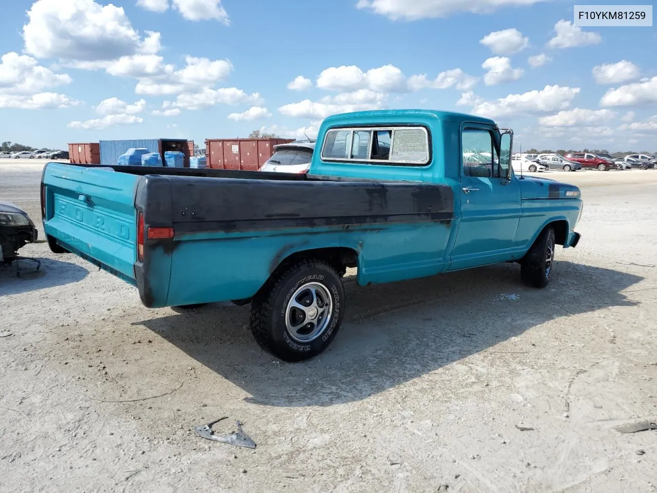 1972 Ford F100 VIN: F10YKM81259 Lot: 75919214