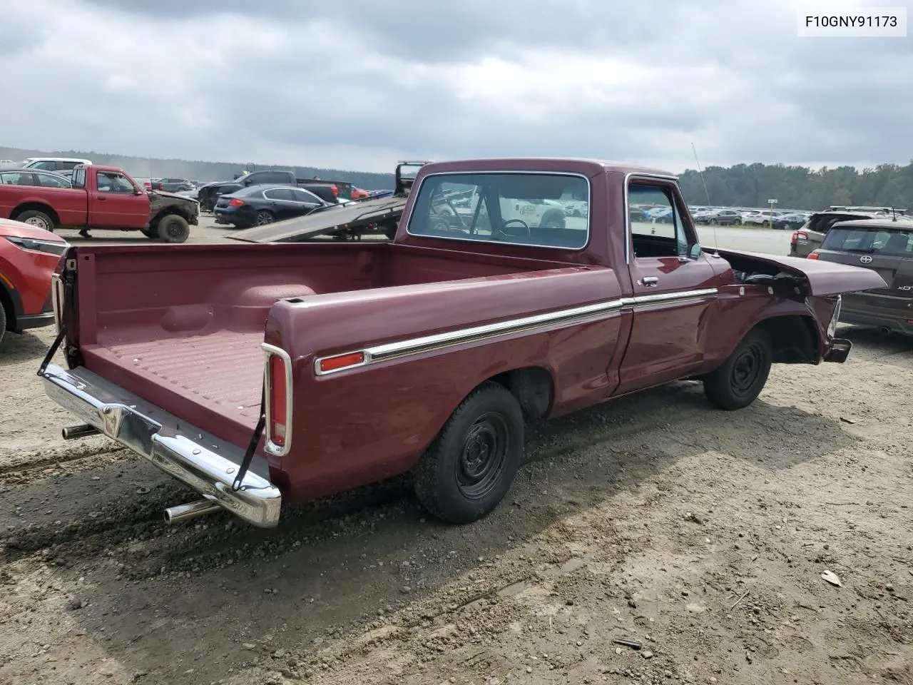 1977 Ford F100 VIN: F10GNY91173 Lot: 72457064