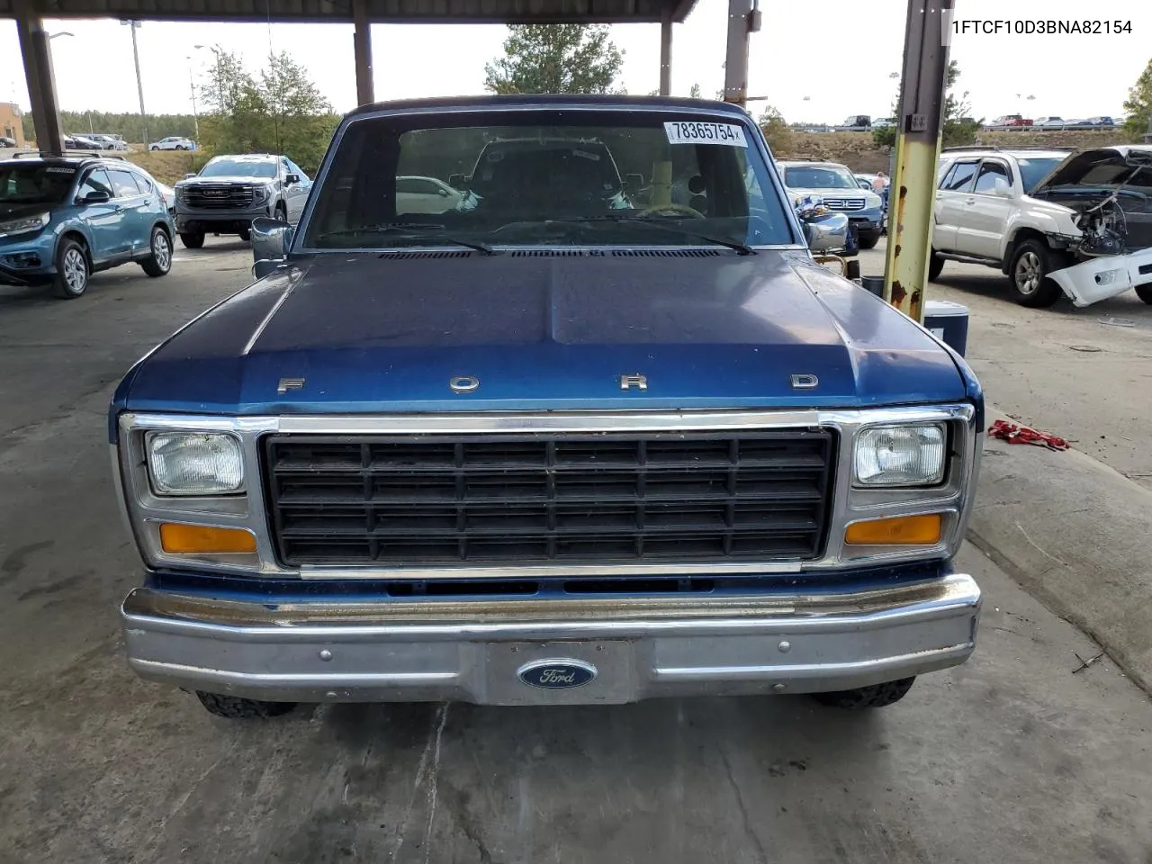 1981 Ford F100 VIN: 1FTCF10D3BNA82154 Lot: 78365754