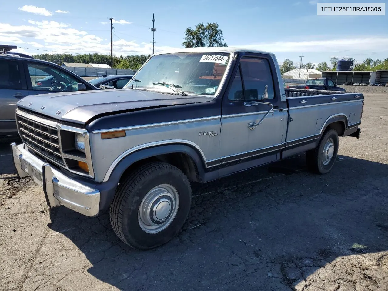 1981 Ford F250 VIN: 1FTHF25E1BRA38305 Lot: 71635244