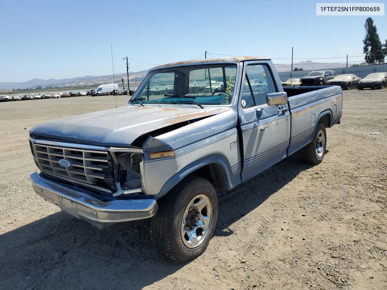 1985 Ford F250 VIN: 1FTEF25N1FPB00659 Lot: 61533794