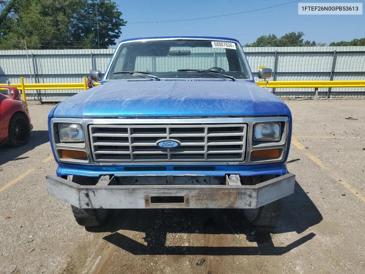 1986 Ford F250 VIN: 1FTEF26N0GPB53613 Lot: 68887634