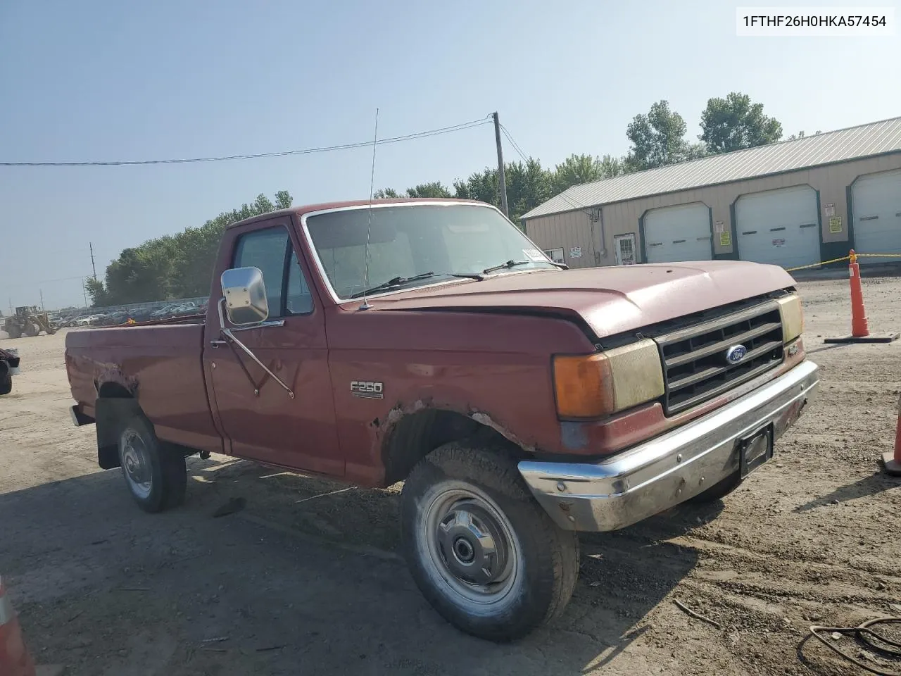 1987 Ford F250 VIN: 1FTHF26H0HKA57454 Lot: 68292944