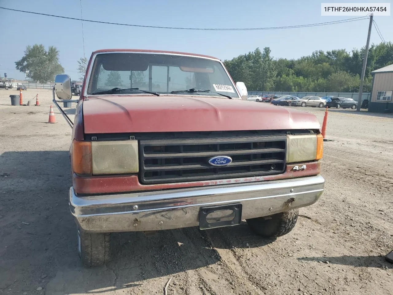 1987 Ford F250 VIN: 1FTHF26H0HKA57454 Lot: 68292944