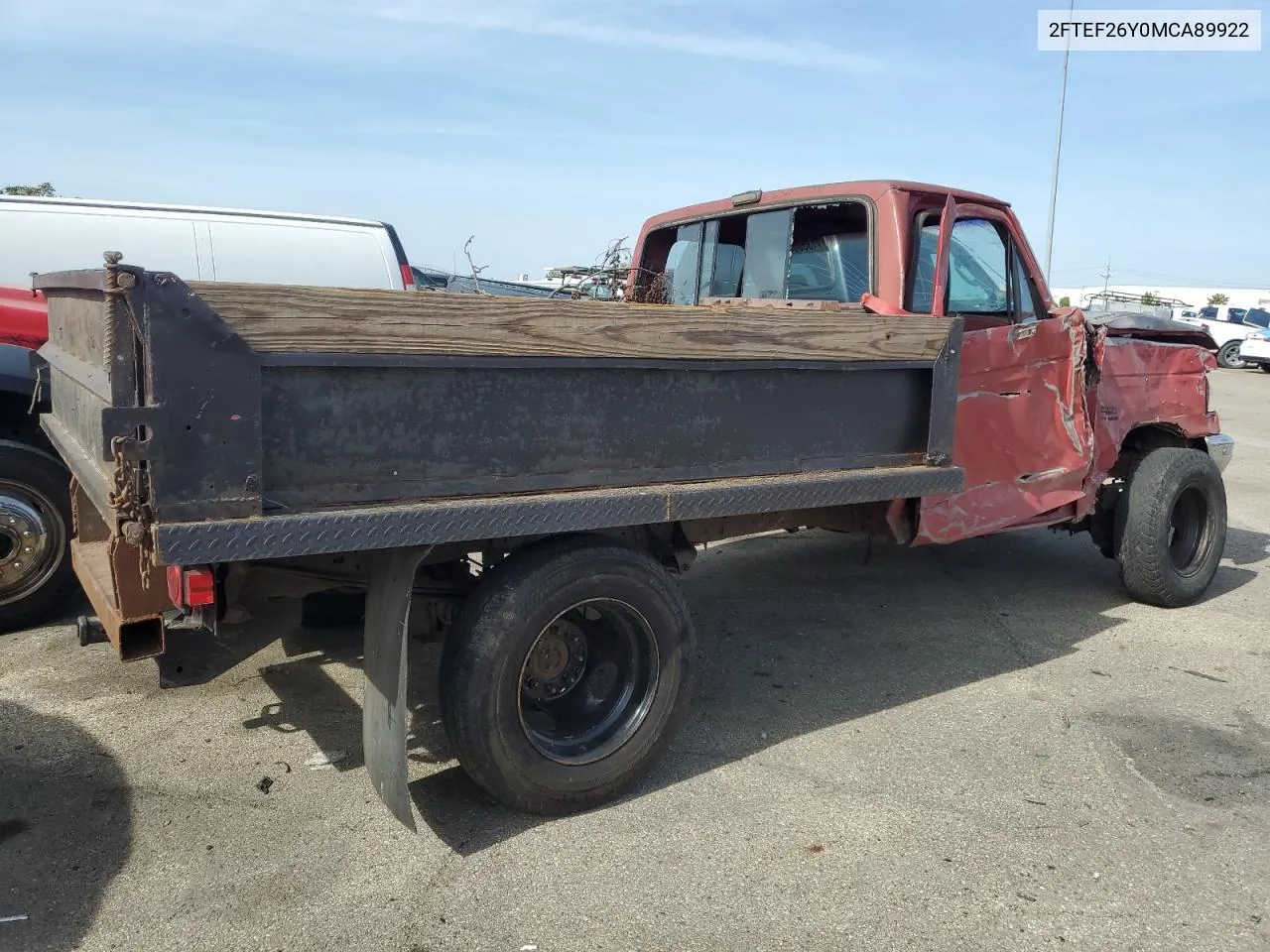 1991 Ford F250 VIN: 2FTEF26Y0MCA89922 Lot: 71350504