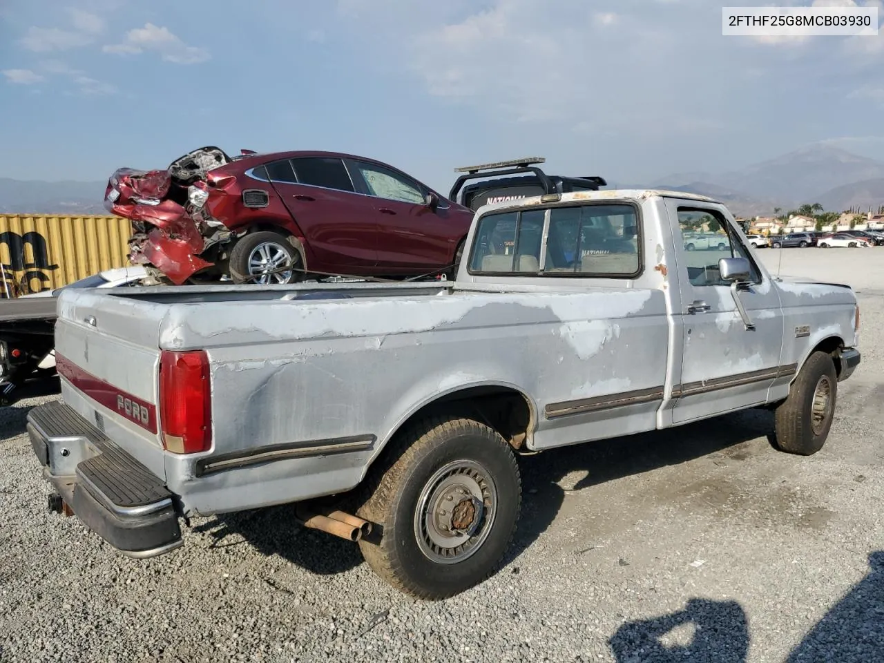 1991 Ford F250 VIN: 2FTHF25G8MCB03930 Lot: 74100804