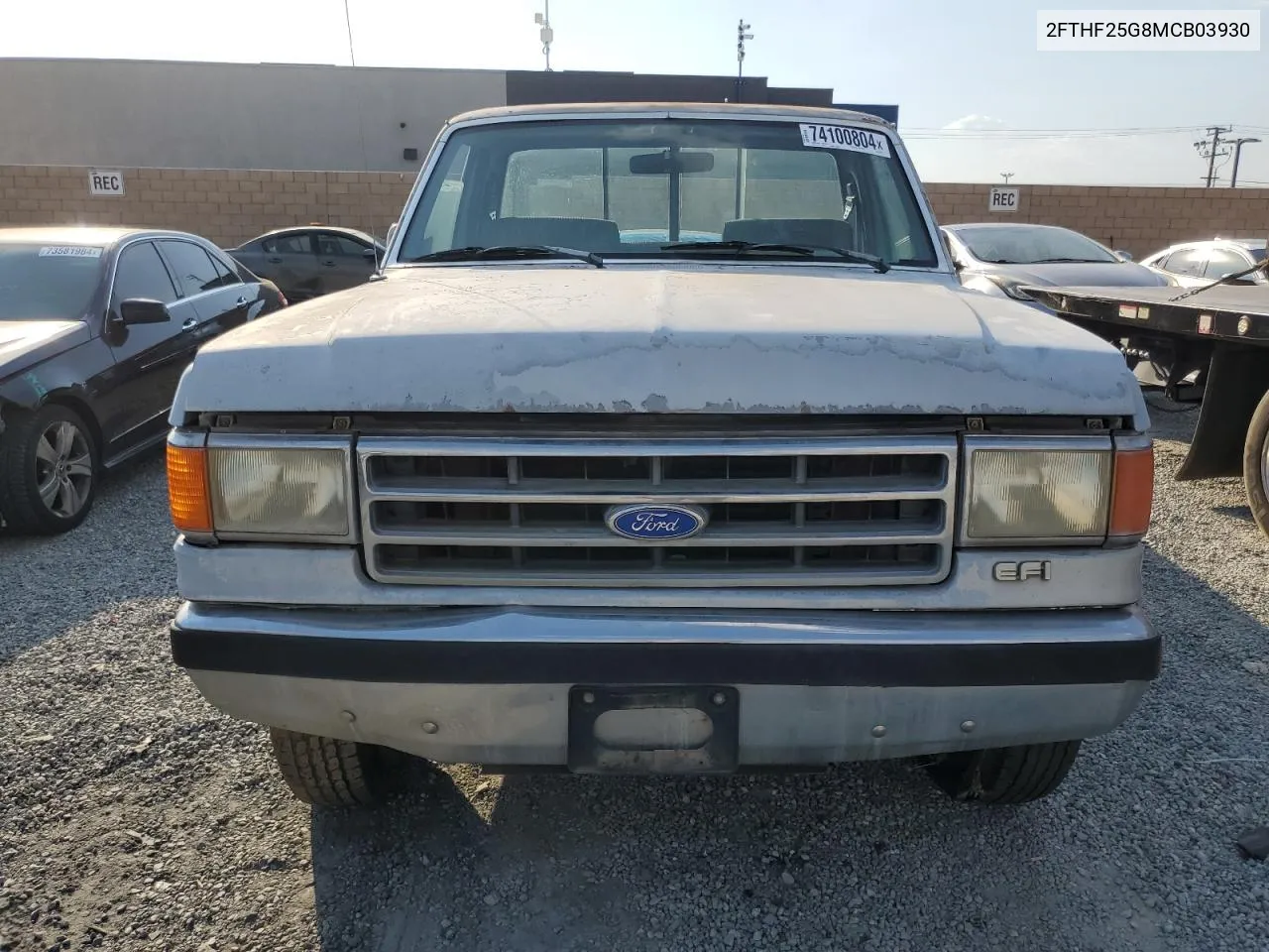 1991 Ford F250 VIN: 2FTHF25G8MCB03930 Lot: 74100804