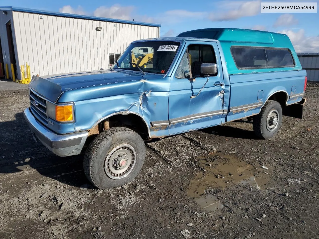 2FTHF26G8MCA54999 1991 Ford F250